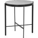 Willem 22.25 X 20 inch White Marble End Table